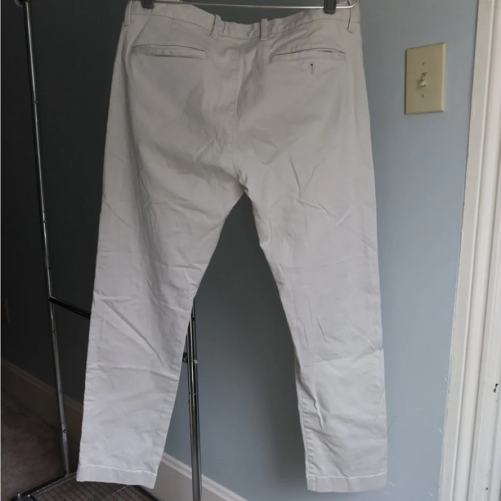 J. Crew White Chino Pants‎ Straight-Leg Cotton